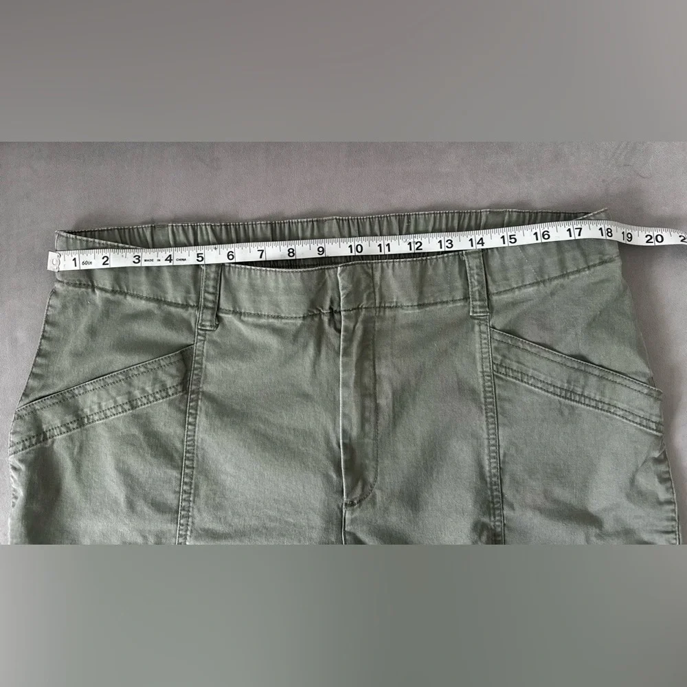 GAP Olive Green Cargo Jogger Pants Women’s XL High Rise Utility Ankle - Picture 5 of 6
